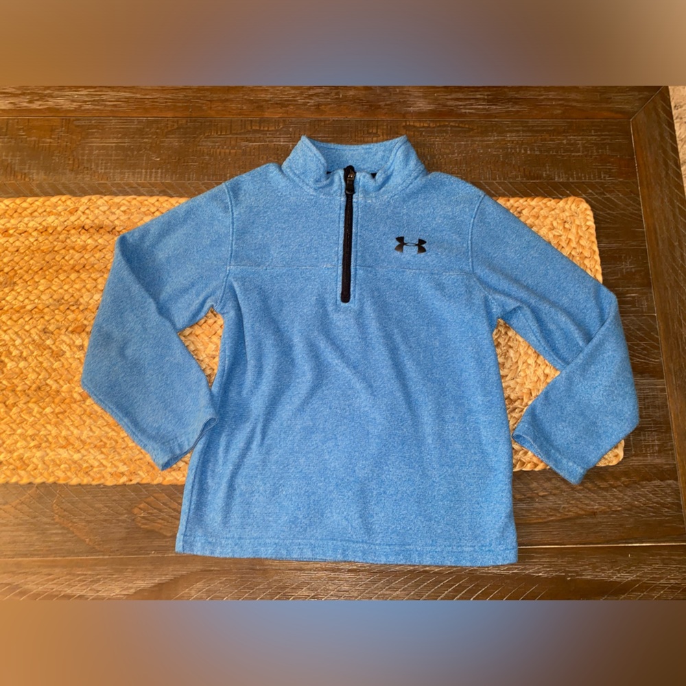 Blue Zip-up Under Armour Shirt Size: 7